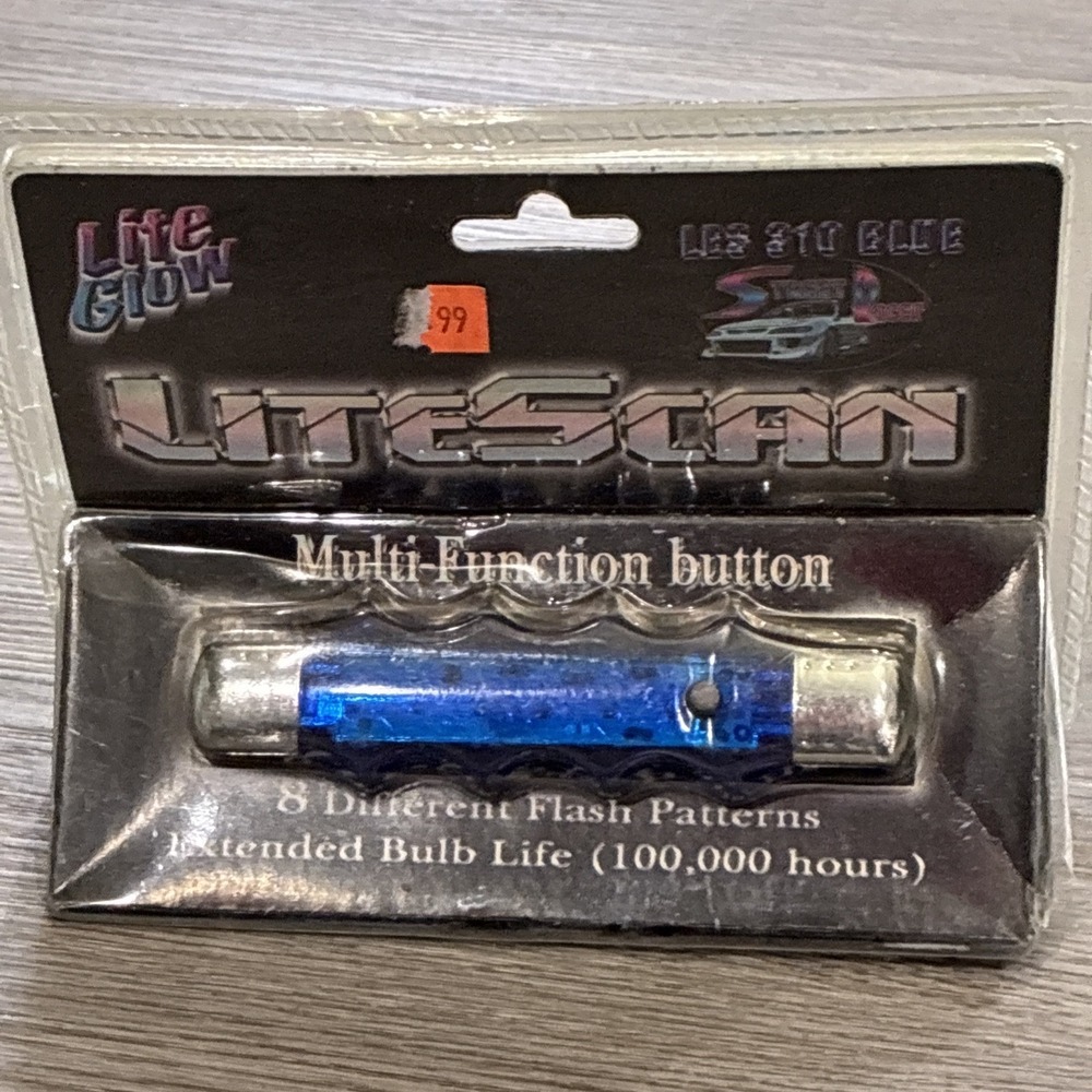 LiteScan Lite Glow Multifunction Button | Blue | 8 Flash Patterns NEW